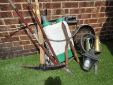 Garden Tools, Hozelock Weed Spray, Lantern, etc.