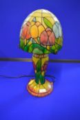 Coloured Glass Table Lamp