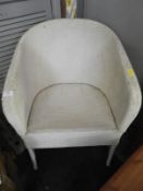 1930's Painted Basket Weave Bedroom Chair