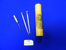 Victorian Sewing Case and Contents