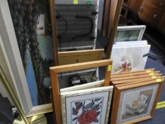 Framed Pictures, Prints, Mirrors, etc.