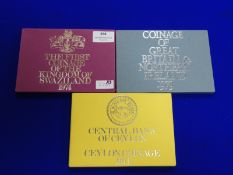 Proof Coinage Swaziland '74, Silone '71 and UK '79