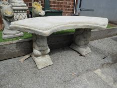 *Garden Bench with Squirrel Supports