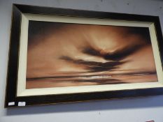 Framed Oil on Board Seascape