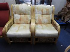 Two Bamboo Conservatory Chairs