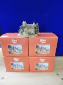 Four Boxed Medium Lilliput Lane Cottages