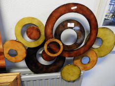 Coloured Metal Abstract Wall Art