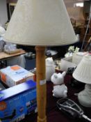 Turned Wooden Table Lamp