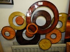 Coloured Metal Abstract Wall Art