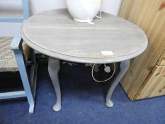 Limed Oak Circular Coffee Table