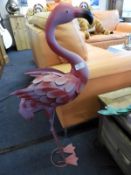 Metal Pink Flamingo