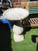 *Concrete Garden Birdbath