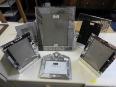 Six Mirrored Photograph Frames