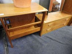 Retro Newspaper Rack and Drawer Unit