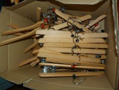 *Branded Wooden Coat Hangers with Tags