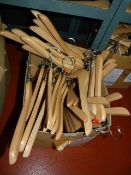 *Branded Wooden Coat Hangers with Tags