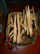 *Branded Wooden Coat Hangers with Size Tags