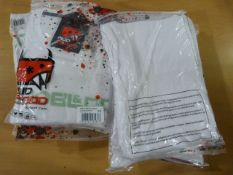 *10 Men's Mesh T-Shirts in White Size: XXL