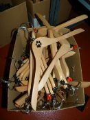 *Branded Wooden Coat Hangers with Size Tags
