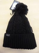*Stormlock Pompom Hat in Black (One Size: 56+)