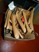 *Branded Wooden Coat Hangers with Size Tags