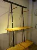 *Adjustable Steel Frame Clothes Display Rack 2.4m high x 1.4m wide