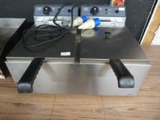 *Ace Countertop Double Pan Deep Fat Fryer
