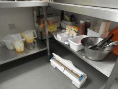 *Assorted Stainless Steel Bowls, Measuring Jugs, Wet & Dry Ingredients, etc.