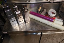 * Collection of graters, rolling pins, cookie cutters etc.