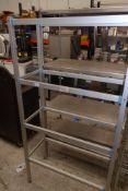 * 1 bay of coldroom storage racking frame 4 tier 900 x 400 x 1750