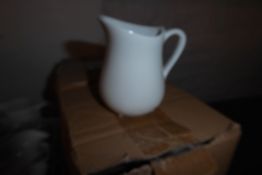 * 16 new white cream jugs