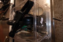 * Box containing quantity of tongs and ladles approx. 20 pieces