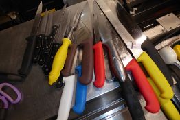 * Approx. 20 chefs knives large and small