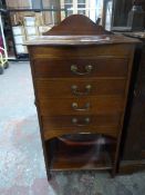 Four Drawer Music Cabinet with Quantity of Sheet Music