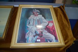 Framed Picasso Print - Clown