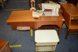 Singer 457 Electric Sewing Machine plus Lloyd Loom