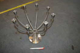 Swedish Brushed Steel Candelabra