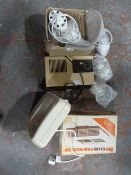 Two Fans, Quantity of Paint Your Own Plates, and Decorative Towel Rings