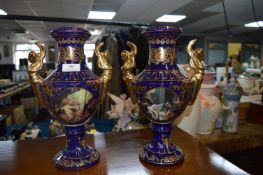 Pair of Gilt Decorative Vases