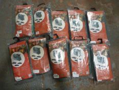 *Ten Green Christmas Lighting Storage Bags