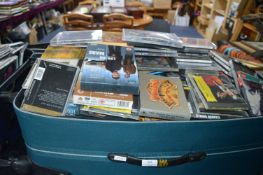 Large Suitcase Containing CDs and DVDs
