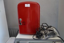 Red Travel Fridge