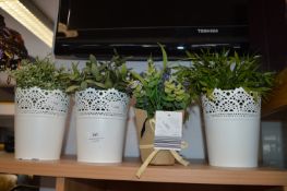 Artificial Plants and Decorative Planters