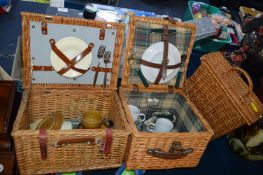 Three Picnic Hampers and Contents