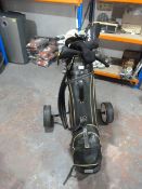 Howson Golf Cart with Clubs Including Hippo and Calloway