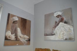 Pair of Eastern Canvases