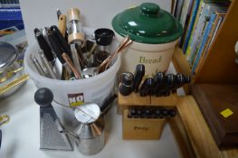 Stainless Steel Kitchen Utensils plus Prestige Kni