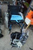 Folding Wheelchair plus Accessories and Power Assi