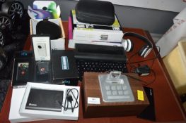 Assorted Electricals, Power Banks, Flip Video Came