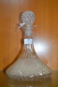 Glass Ship's Decanter